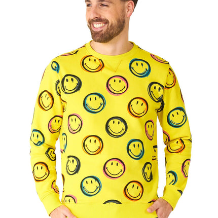 Smiley Smudge Pullover Männer <tc>OppoSuits</tc>