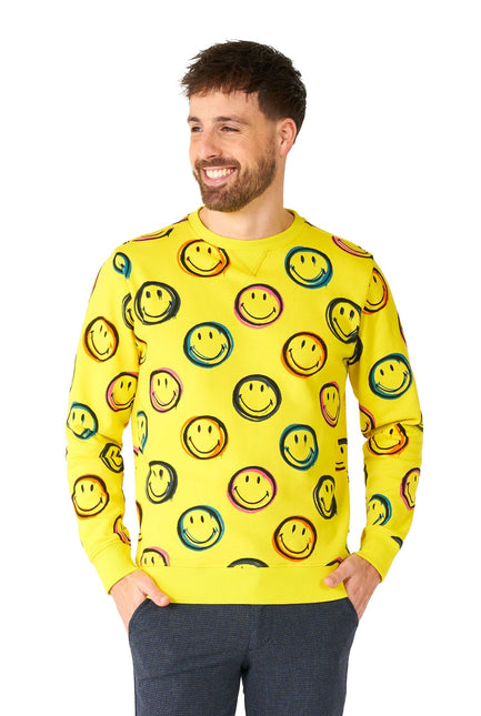 Smiley Smudge Pullover Männer <tc>OppoSuits</tc>