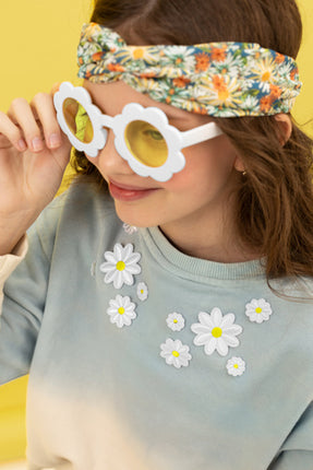 Eisen Emblem Blumen 10Stk