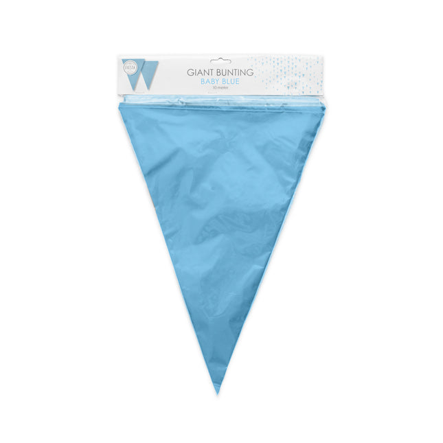Hellblaue XL Girlanden 10m