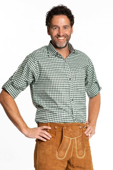 Oktoberfest Bluse Männer Grün