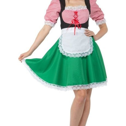 Dirndlkleid Oktoberfest Rot Grün
