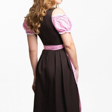 Dirndlkleid Oktoberfest Lang Rosa