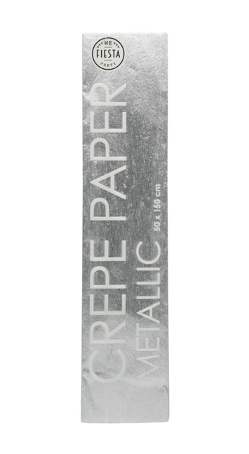 Krepppapier Metallic Silber 50cm 1.5m