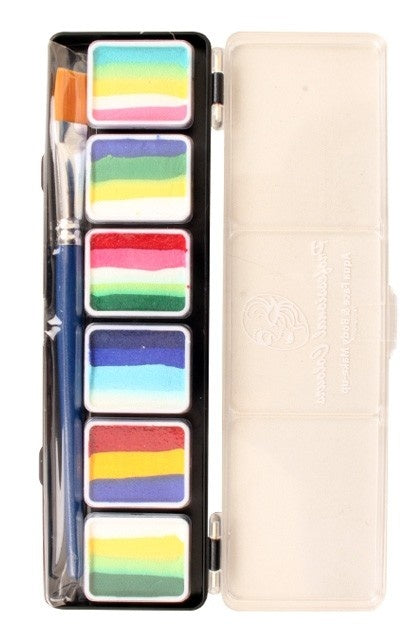PXP 6 X 6gr Splitcake Palette mit Pinsel Größe 6 - B