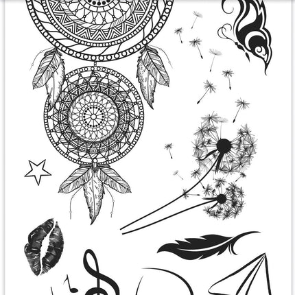 Fake Tattoos Monochrom