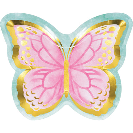 Schmetterling Teller 18cm 8Stück