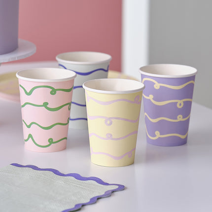 Bunte Becher 8 Stück