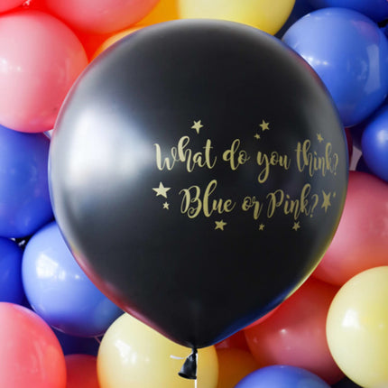 Gender Reveal Ballon Mädchen Metallic 90cm
