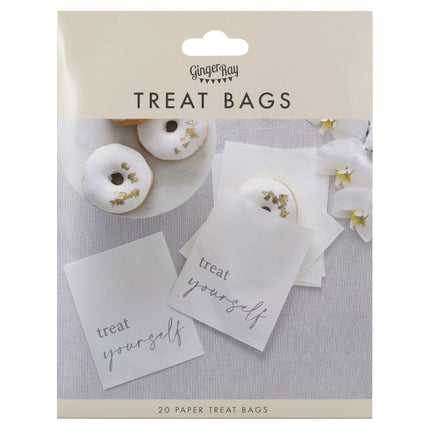Hochzeitsgeschenk-Tüten Treat Yourself Papier 17cm 20Stück