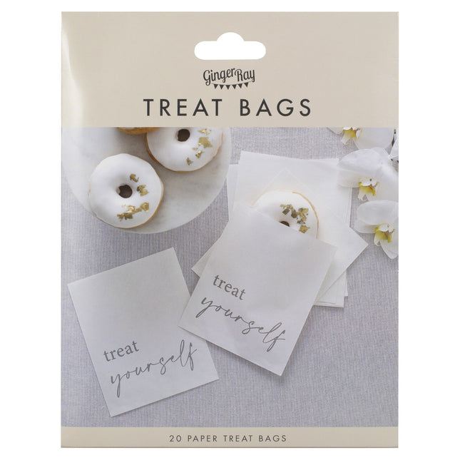 Hochzeitsgeschenk-Tüten Treat Yourself Papier 17cm 20Stück