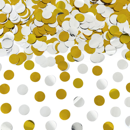 Konfettikanone Gold Silber 40cm