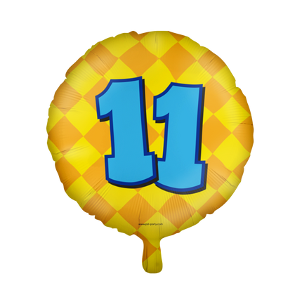 Heliumballon 11 Jahre Bunt Leer 46cm