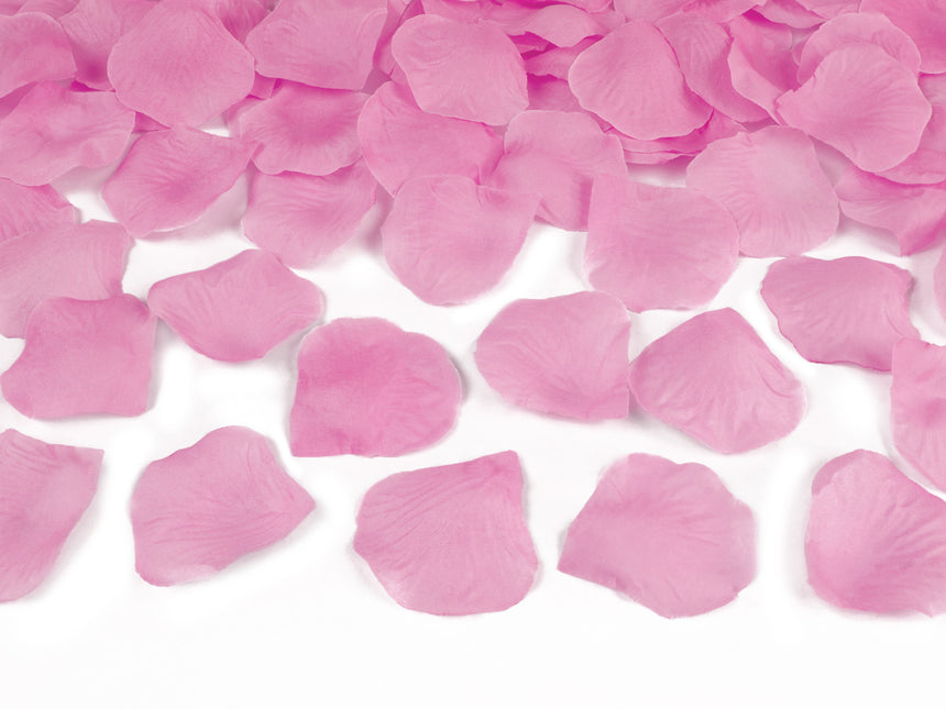 Konfettikanone Rosa Rosenblüten 60cm