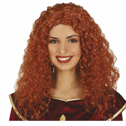 Orange Perücke Locken