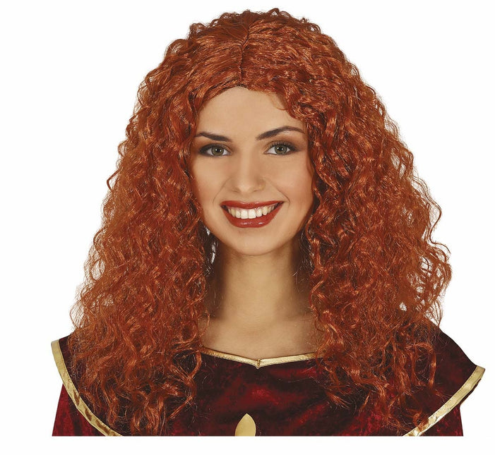 Orange Perücke Locken