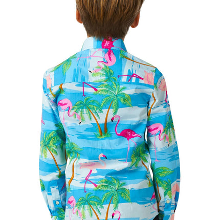 Hawaii Flamingo Shirt Junge <tc>OppoSuits</tc>