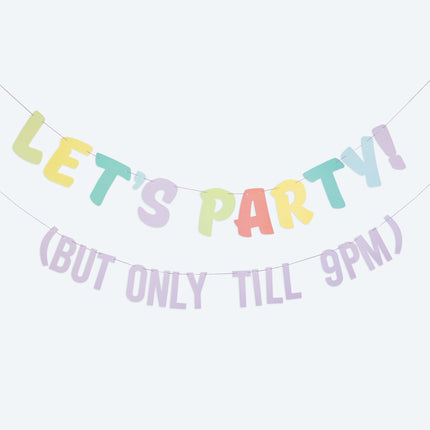 Bunte Girlande Let's Party! 2m