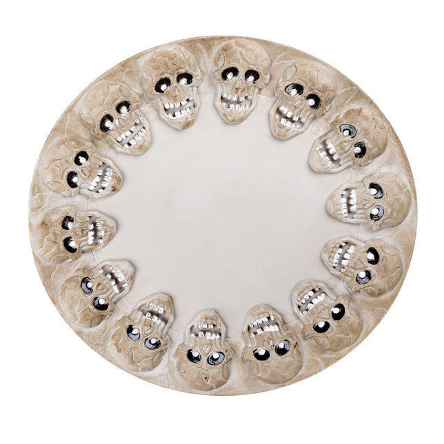 Halloween Tablett Totenköpfe 40cm