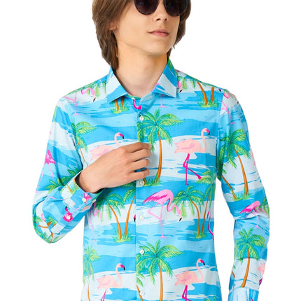 Hawaii Flamingo Teen Shirt Junge Teen <tc>OppoSuits</tc>