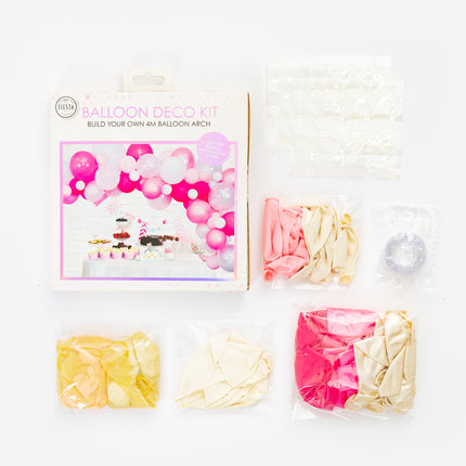 Ballonbogen Selbstgemachtes Set Rosa 4m