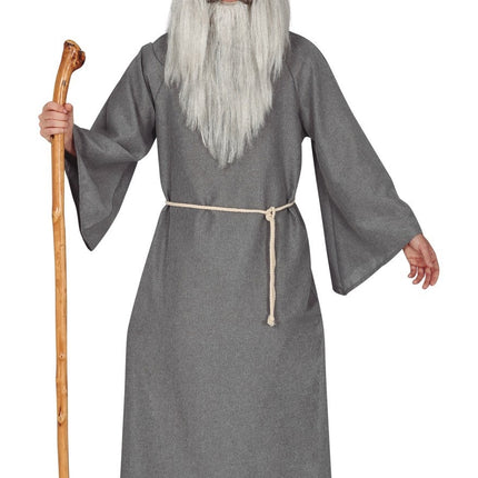 Wizard Kostüm Männer Grau L