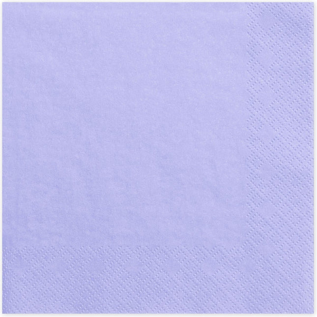 Fliederfarbene Servietten 33cm 20Stück
