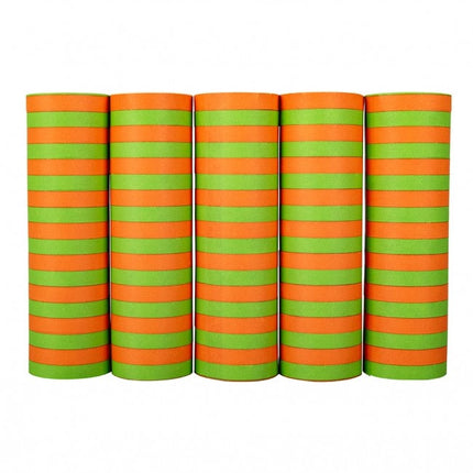 Orange Grüne Serpentine 5 Rollen 4m