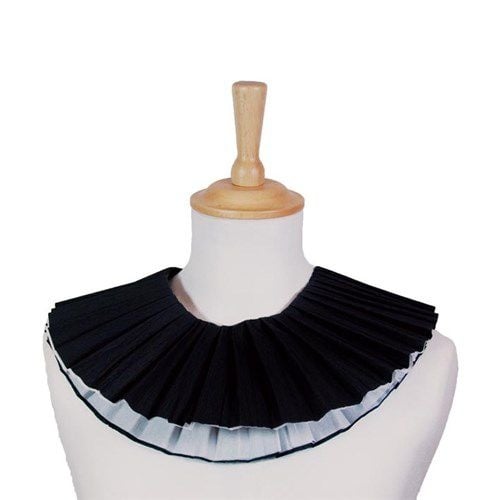 Pete's Collar Krepppapier Schwarz-Weiß 3 Lagen