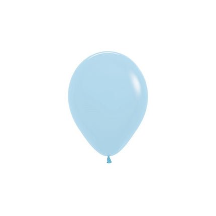 Ballons Pastell Matt Blau 12cm 50Stk