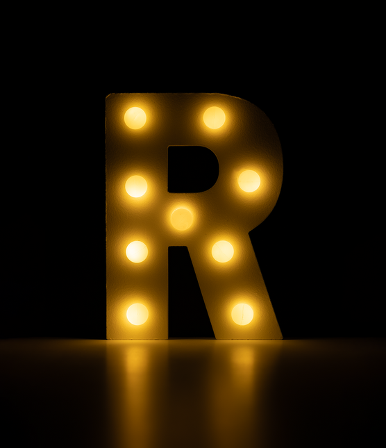 R Licht Buchstabe 16,5cm