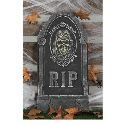 Halloween Grabstein Schädel 65cm