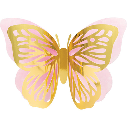 Schmetterling Wanddekoration 3tlg.