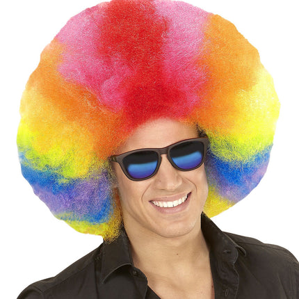 Farbige Perücke Afro Extra Groß