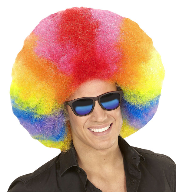 Farbige Perücke Afro Extra Groß