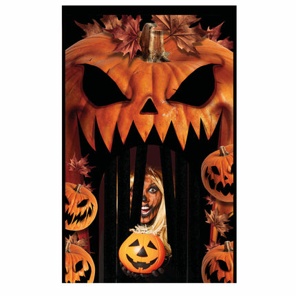 Halloween Türvorhang Kürbis 2,45m