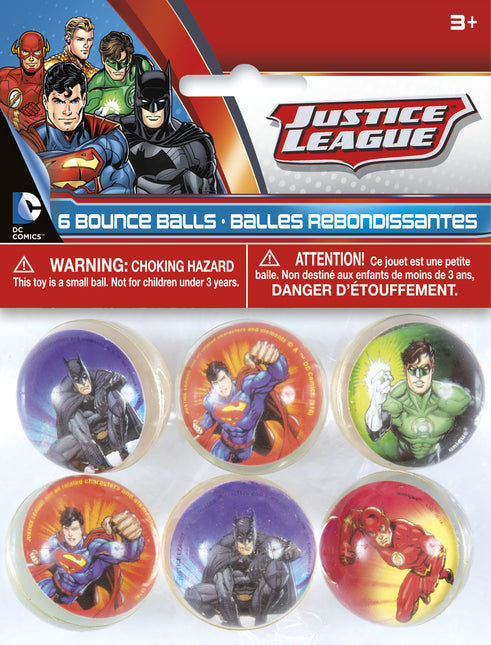 Justice League Bouncing Balls 3cm 6 Stk.