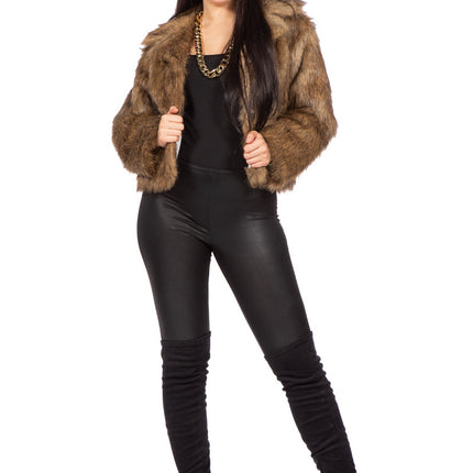 Braune Pelzjacke Braun Damen