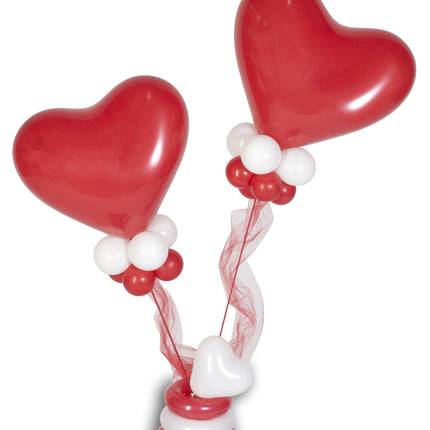 Ballons Herz Rot 30cm 50Stück