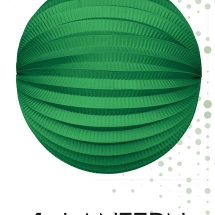 Grüner Lampion 25cm