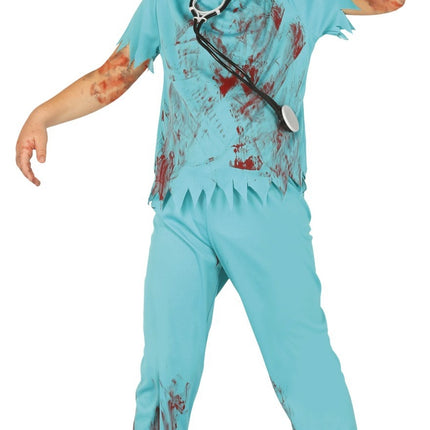Zombie Halloween Kostüm Kind Chirurg