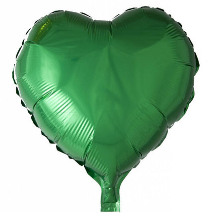 Helium Ballon Herz Grün 46cm leer