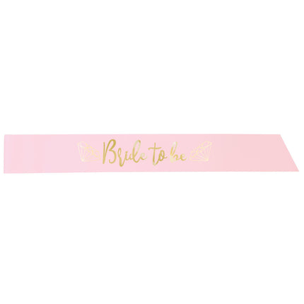 Schärpe Bride To Be Pink 84cm