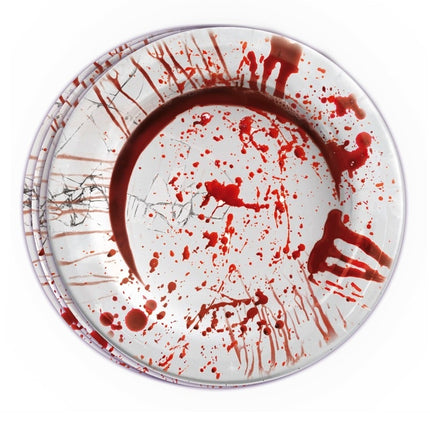 Halloween Blutige Teller 23cm 6Stk.