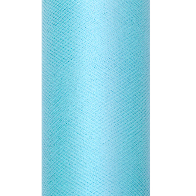 Türkisfarbene Tüllrolle 30cm 9m