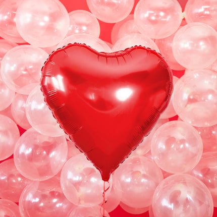 Helium Ballon Herz Rot Leer 61cm