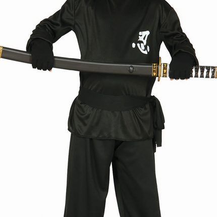 Ninja Anzug Kind Schwarz