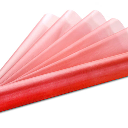Roter Organza-Stoff 36cm 9m