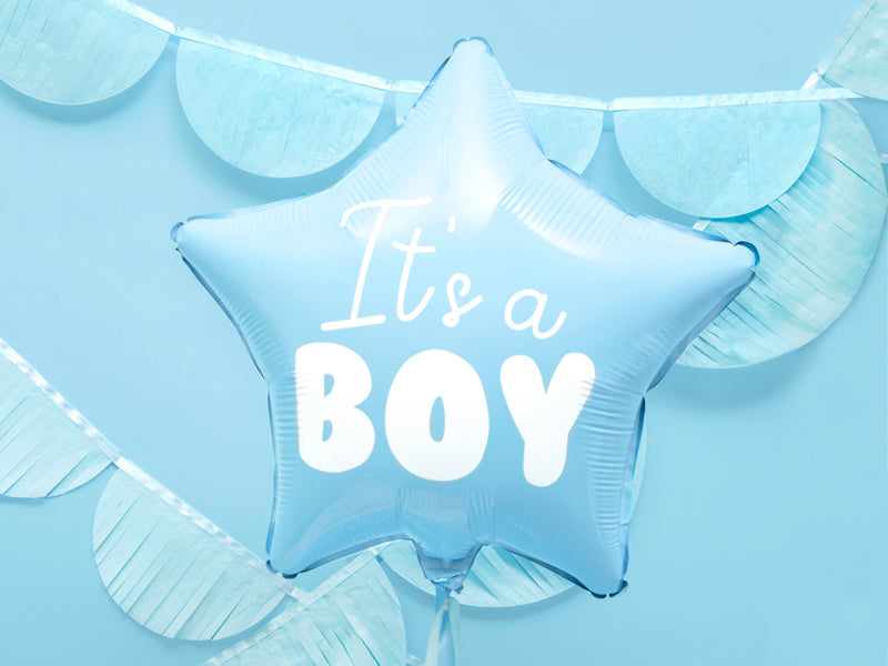 Heliumballon Herz It's A Boy Leer 48cm