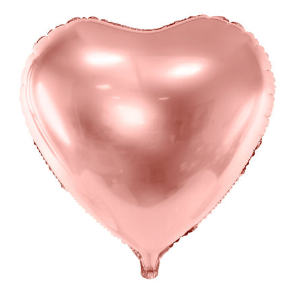 Heliumballon Herz Rose Gold Leer 61cm